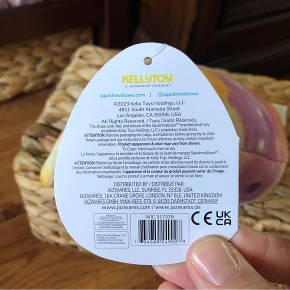 Squishmallows Helmut the tie dyed Alien in 5” - Picture 7 of 7